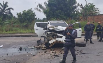 Grave acidente no Rapidão deixa venezuelano morto e três feridos em Manaus