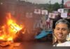 Familiares de jovem morto após colisão com viatura fazem protesto na Zona Leste de Manaus