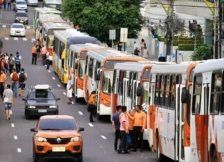 Ônibus voltam a circular após justiça limitar greve em Manaus
