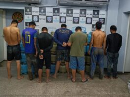 Sete suspeitos são presos e 68 botijas de gás furtadas são recuperadas em Manaus