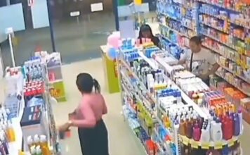 Câmeras flagram grupo suspeito de furtar produtos em farmácia na Zona Centro Sul de Manaus
